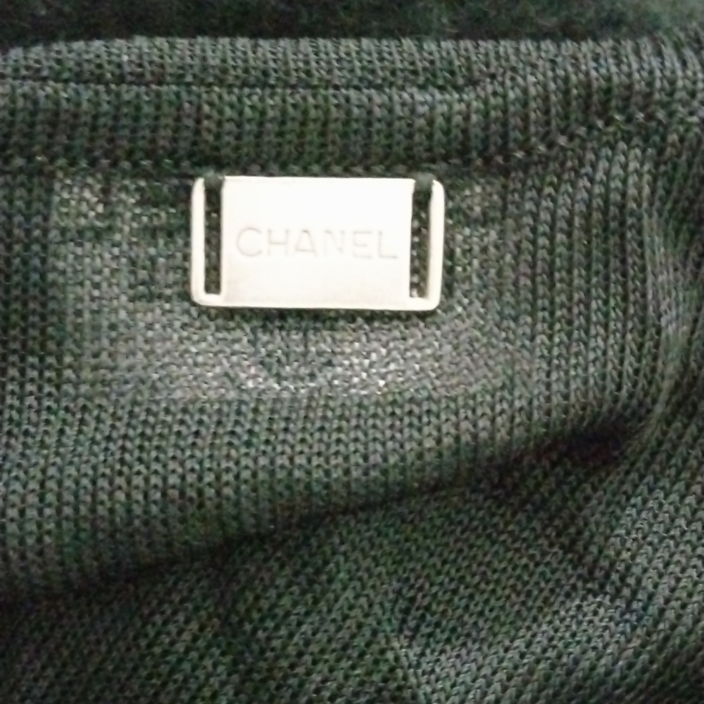 Vintage Chanel Boutique Cashmere and Mesh Sweater Top Small - Picture 6 of 10
